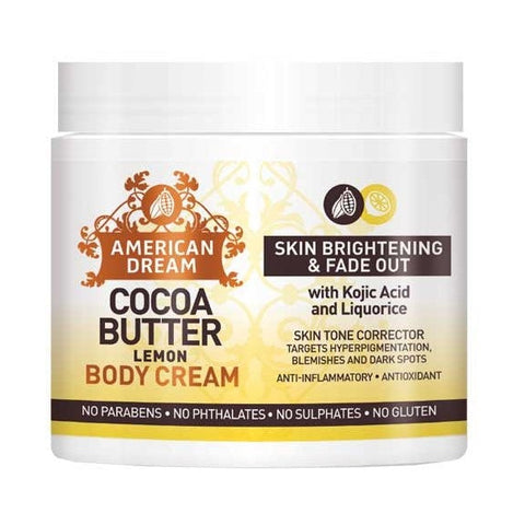 Duo éclaircissant American Dream - Crème Au Beurre De Cacao Citron Kojic + Sérum Glutathion