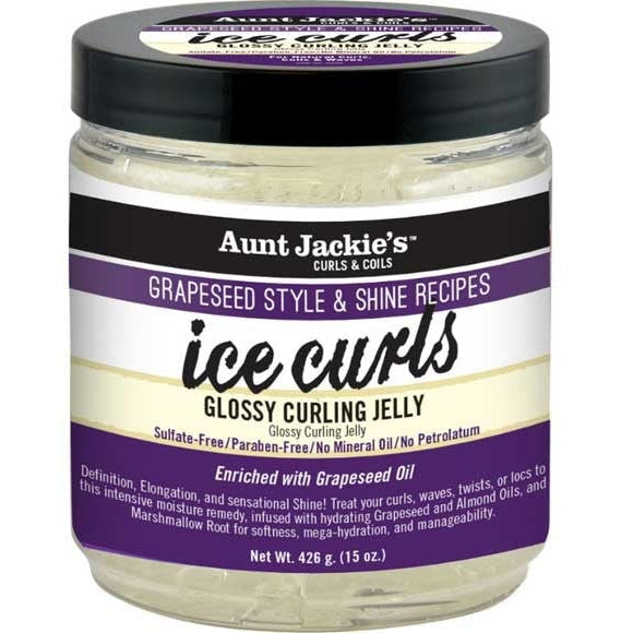 Aunt Jackies Curls And Coils Grapeseed Style And Shine Recipes Glossy Curling Jelly 426g 1