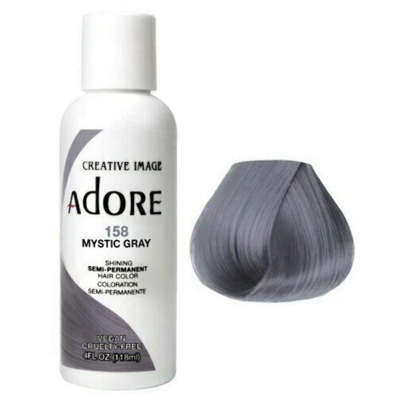 Adore Semi Permanent Hair Dye Colour 158 mystic gray