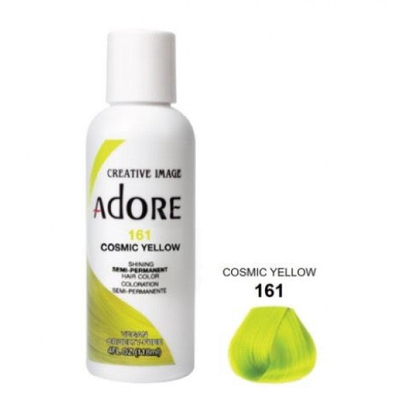 Adore Semi Permanent Hair Dye Colour 161 cosmic yellow