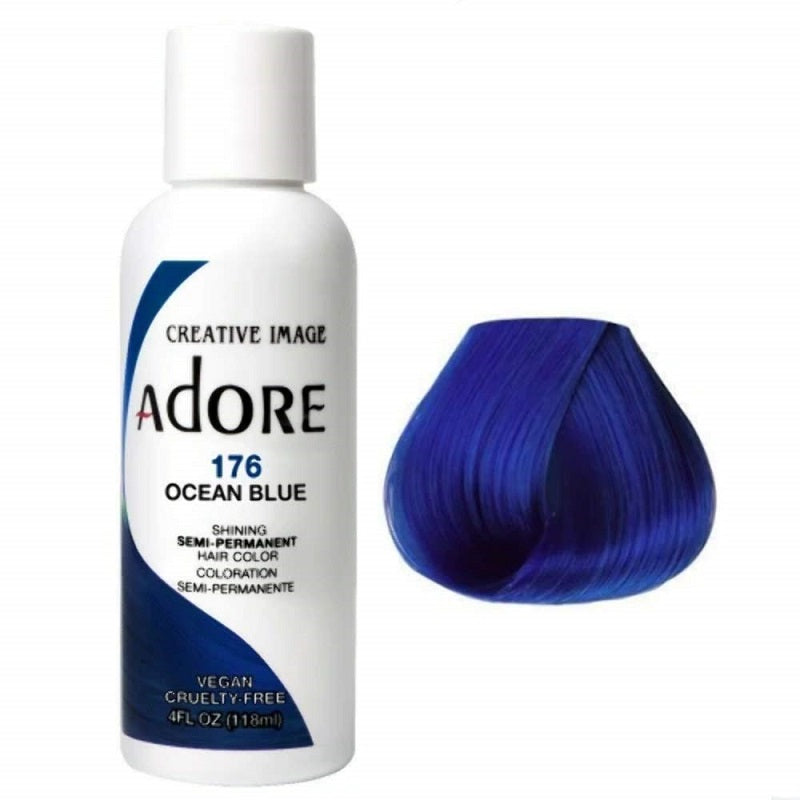 Adore Semi Permanent Hair Dye Colour 176 ocean blue