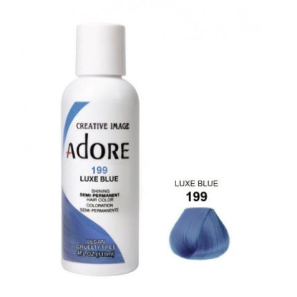 Adore Semi Permanent Hair Dye Colour 199 Luxe Blue