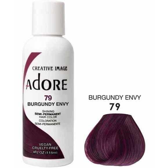 Adore Semi Permanent Hair Dye Colour 79 Burgundy envy