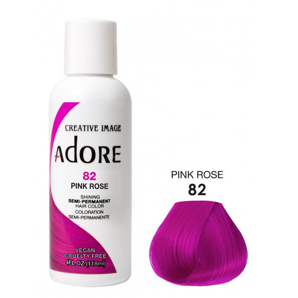 Adore Semi Permanent Hair Dye Colour 82 pink rose