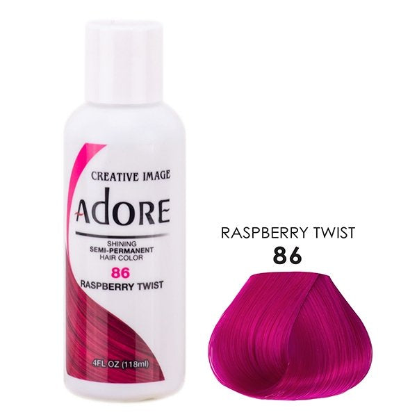 Adore Semi Permanent Hair Dye Colour 86 raspberry twist