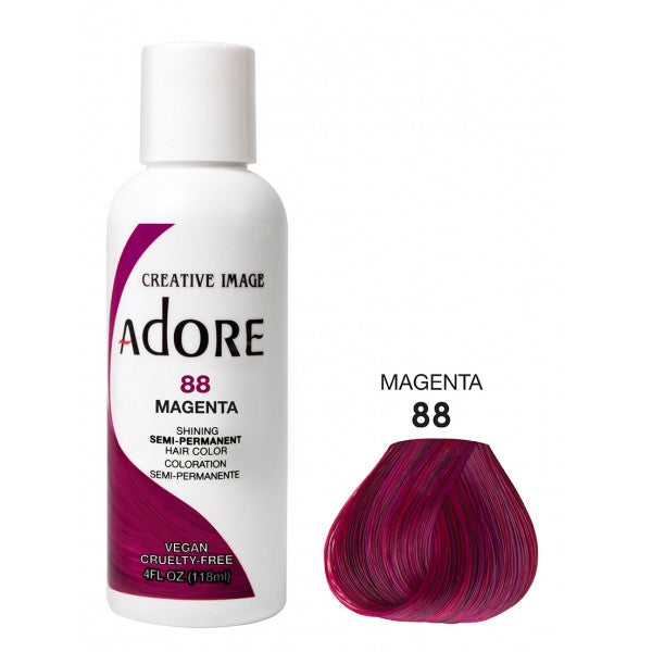 Adore Semi Permanent Hair Dye Colour 88 magenta