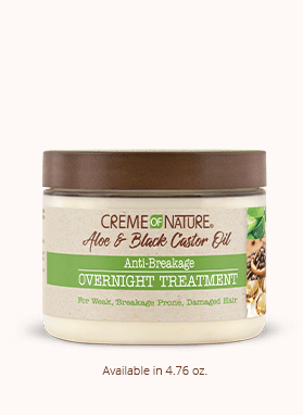 Creme of Nature Aloe & Black Castor Oil Anti-Breakage Overnight Treatment