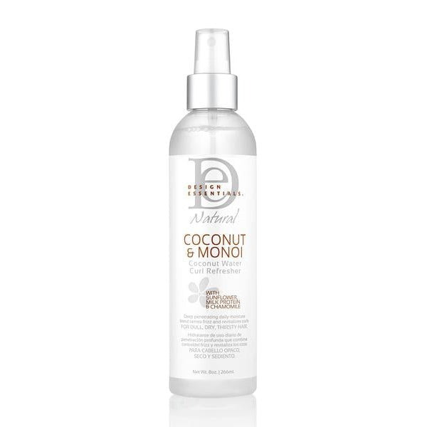 Design Essentials Natural Coconut And Monoi Coconut Water Curl Refreher 8oz

