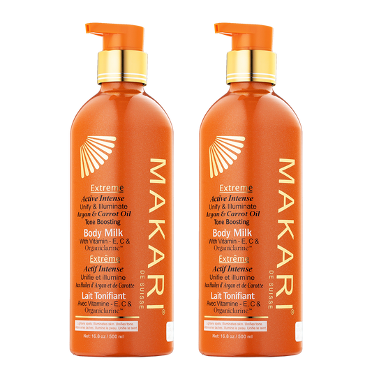 MAKARI - Extreme Argan & Carrot Oil Tone Boosting Body Milk - Duo (2 pack)