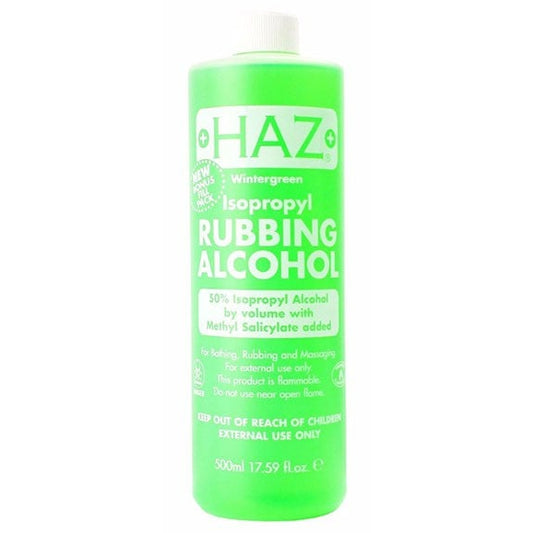 HAZ Wintergreen Isopropyl Rubbing Alcohol 500mlGreen 1