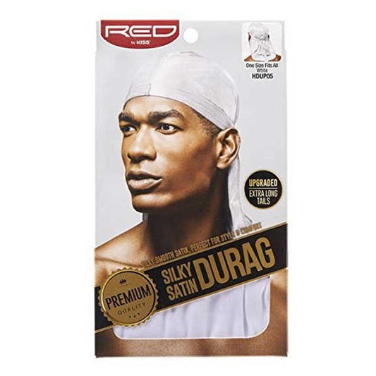 RED BY KISS Silky Satin Durag White HDUP05  1