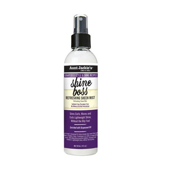 Aunt Jackies Curls And Coils Grapeseed Style And Shine Recipes Refreshing Sheen Mist 118ml 1