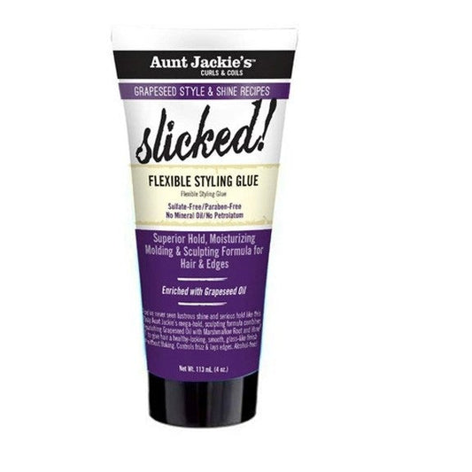 Aunt Jackies Curls And Coils Grapeseed Style And Shine Recipes Felxible Styling Glue 114g 1
