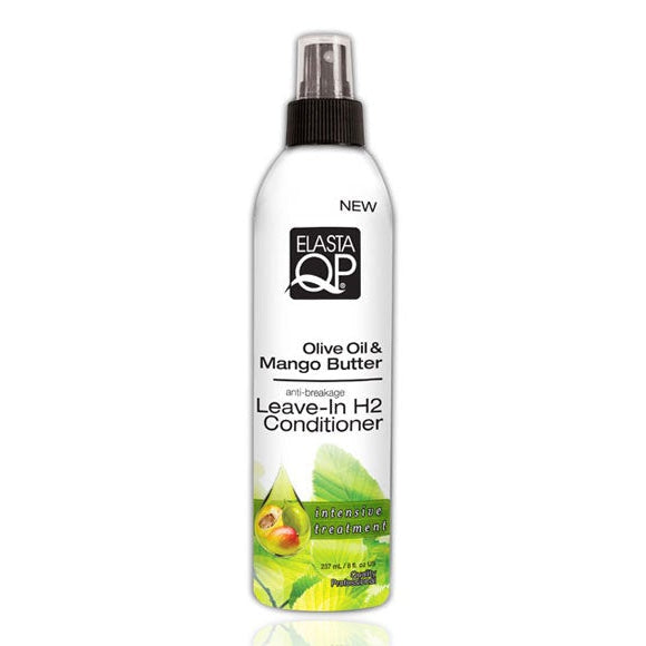 ElastaQP QP Olive Oil And Mango Butter Leave-In H2 Conditioner: Intense Hydration & Frizz Control for Dry, Damaged, or Textur