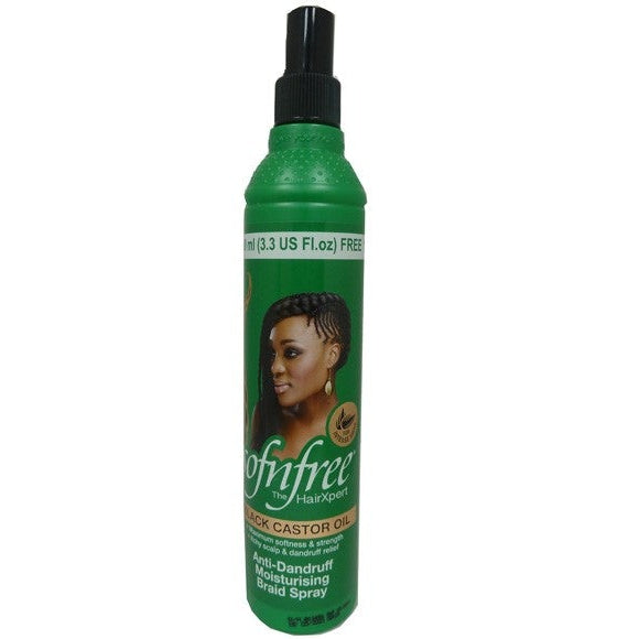 Sofn'free Black Castor Oil Anti Dandruff Moisturizing Braid Spray 350ml 1