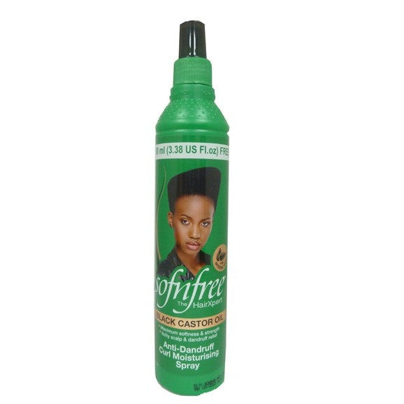 Sofn'free Black Castor Oil Anti Dandruff Curl Moisturizing Spray 350ml 1
