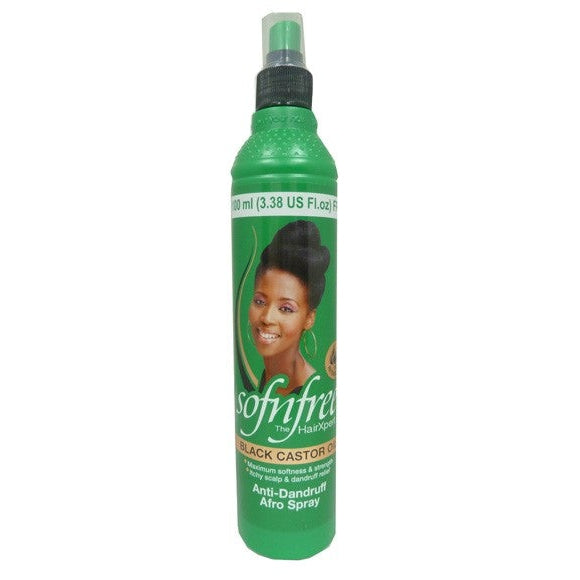 Sofn'free Black Castor Oil Anti Dandruff Afro Spray 350ml 1