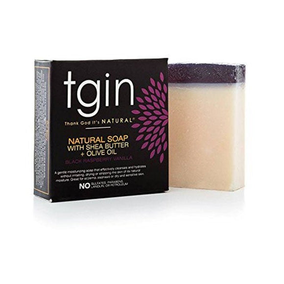 TGIN Natural Soap With Shea Butter Olive Oil And Black Raspberry Vanilla 1