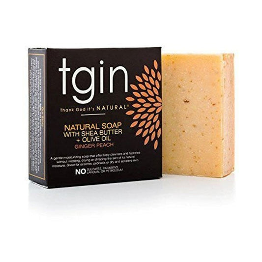 TGIN Natural Soap With Shea Butter Olive Oil And Ginger Peach 1