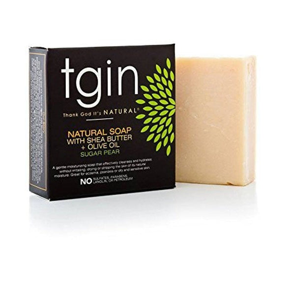 TGIN Natural Soap With Shea Butter Olive Oil And Sugar Pear 1