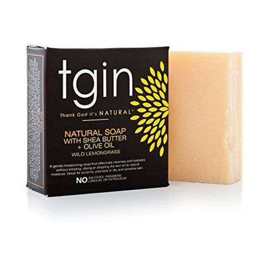 TGIN Natural Soap With Shea Butter Olive Oil And Wild Lemongrass 1
