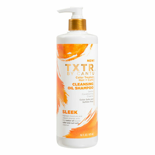 TXTR by Cantu Color Treated Hair + Curls Cleansing Oil Shampoo
