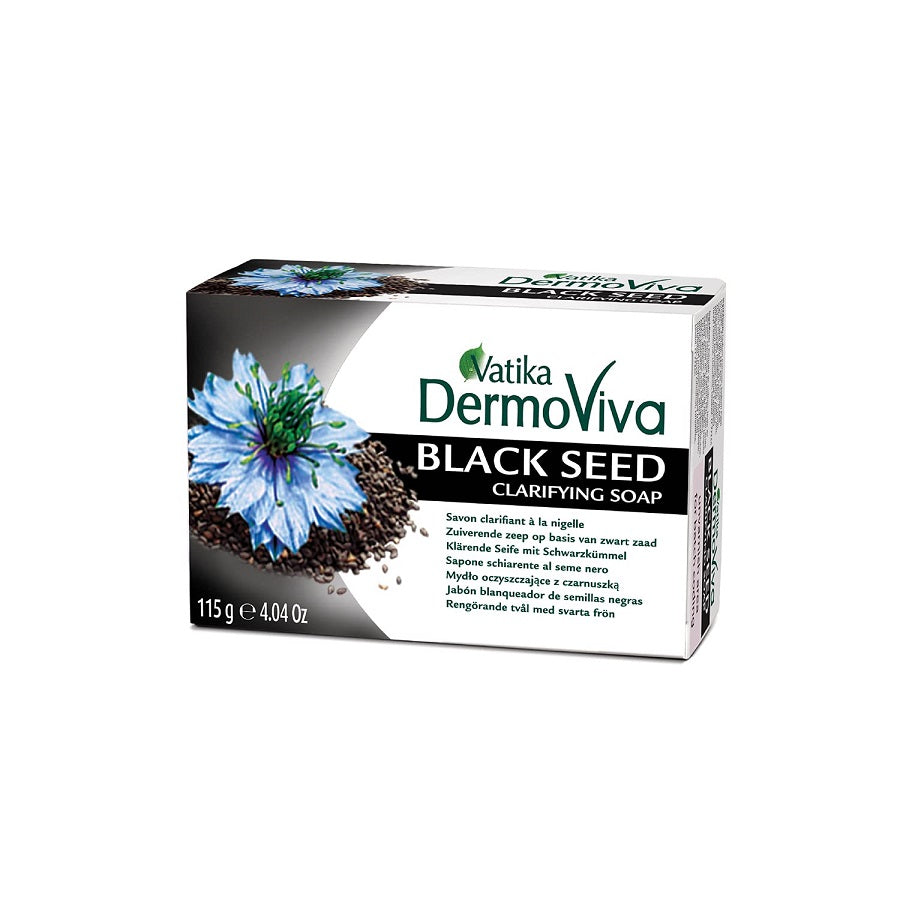 Vatika Dermoviva Black Seed Clarifying Soap for Purified & Healthy Skin 115g/4.06 oz