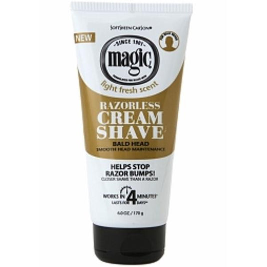 Softsheen Carson Magic Cream Shave Razorless Smooth Bald Head 170g 1