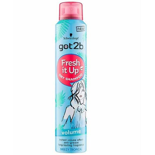 Swhwarzkopf Got2b Volume Fresh It Up Breezy Tropical Dry Shampoo 200ml 1