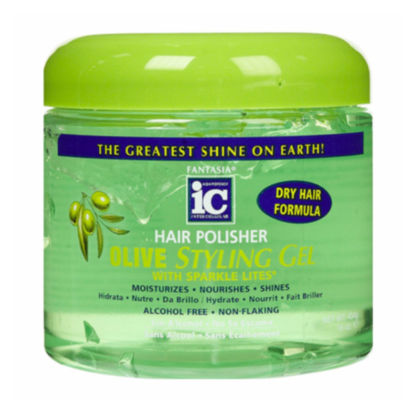 Fantasia IC Hair Polisher Olive Styling Gel 454g 1