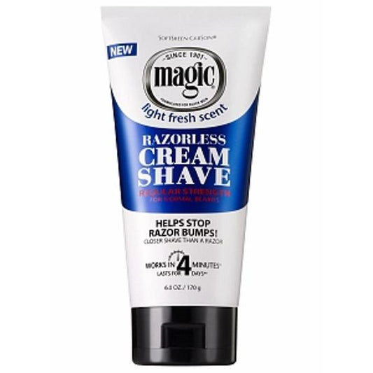 Softsheen Carson Magic Razorless Cream Shave Light Fresh Scent Blue 170g 1