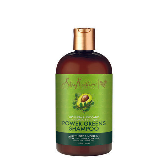 SheaMoisture Moringa & Avocado Power Greens Shampoo 384ml 1