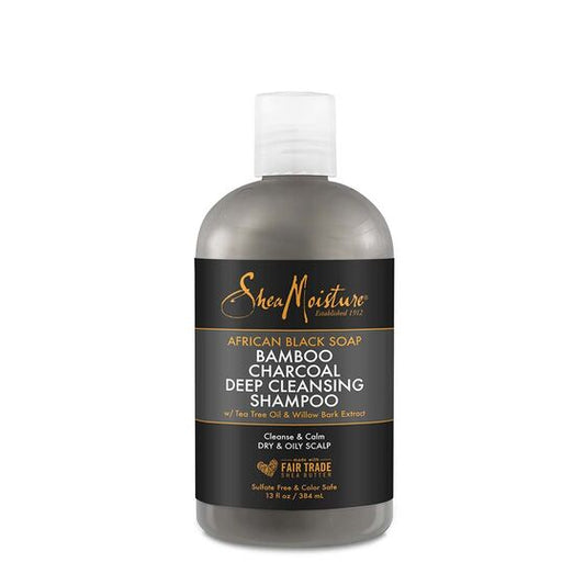 SheaMoisture African Black Soap Bamboo Charcoal Deep Cleansing Shampoo 384ml 1