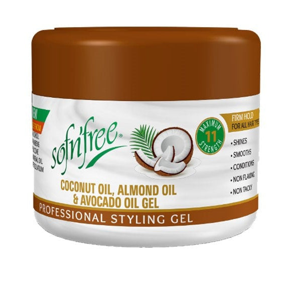 Sofn'free Sof N Free 3 In 1 Coconut Oil Styling Gel 250ml 1