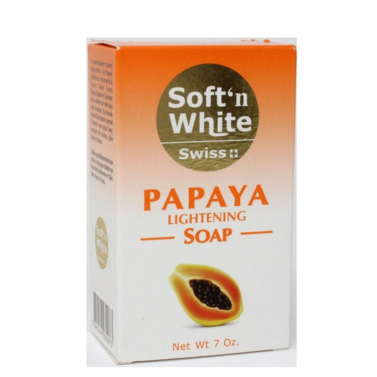 Swiss Soft N White Papaya Lightening Soap 200g 1