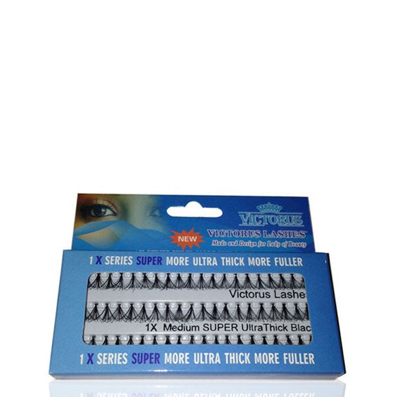 Victorus 1X Series Medium Super Ultra Thick Black Lashes 1